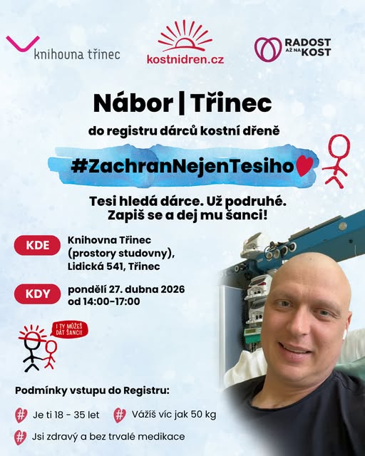 Radost až&nbsp;na kost - nábory dárců dřeně